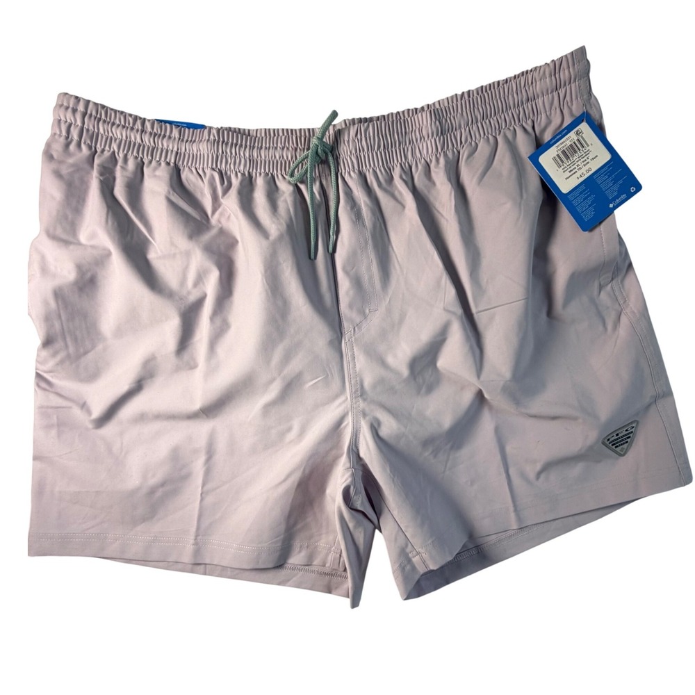 Columbia PFG Performance Fishing Gear Mens XL Purple Swim Trunks Shorts NWT